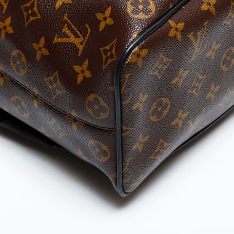 LOUIS VUITTON 2015 Monogram Macassar Parc Backpack Â· Daypack Brown WS22049