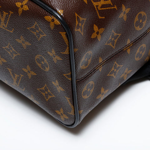 LOUIS VUITTON 2015 Monogram Macassar Parc Backpack  Daypack Brown WS22049
