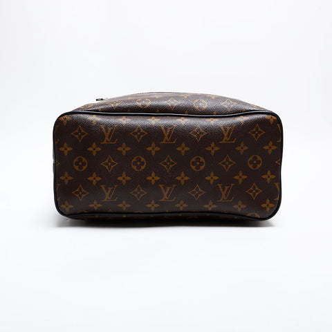 LOUIS VUITTON 2015 Monogram Macassar Parc Backpack Â· Daypack Brown WS22049