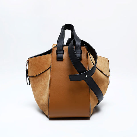 ロエベ LOEWE ハンモック スエード ハンドバッグ ベージュ WS22051