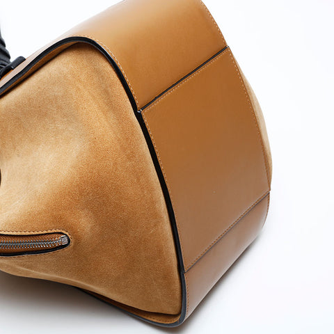 ロエベ LOEWE ハンモック スエード ハンドバッグ ベージュ WS22051