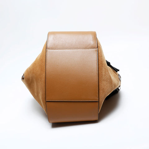 ロエベ LOEWE ハンモック スエード ハンドバッグ ベージュ WS22051