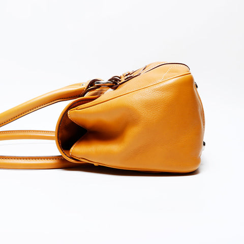 極美品 クリスチャンディオール Christian Dior レザー ロゴ プレート ショルダーバッグ ベージュ WS22052