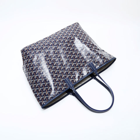 GOYARD Saint Louis GM Tote Bag Navy WS22054