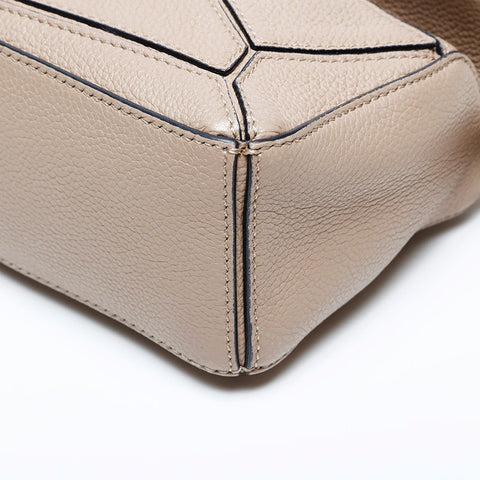 LOEWE Puzzle Leather Nano Mini Shoulder Bag beige WS22055
