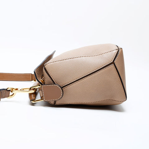 LOEWE Puzzle Leather Small Shoulder Bag beige WS22056