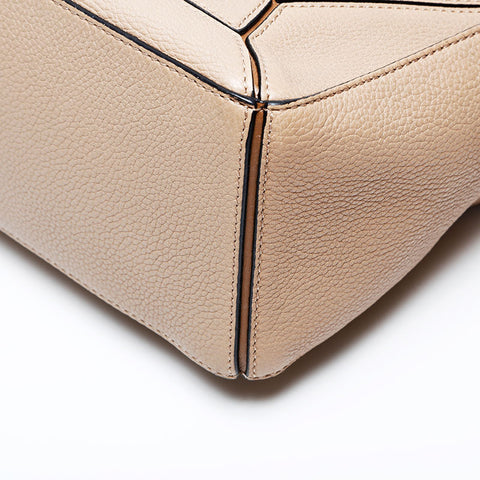 LOEWE Puzzle Leather Small Shoulder Bag beige WS22056