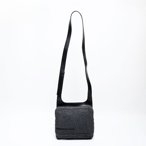 PRADA Prada wool sport body bag Shoulder Bag gray WS22057