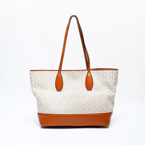 Salvatore Ferragamo Canvas Gancini Tote Bag beige WS22060