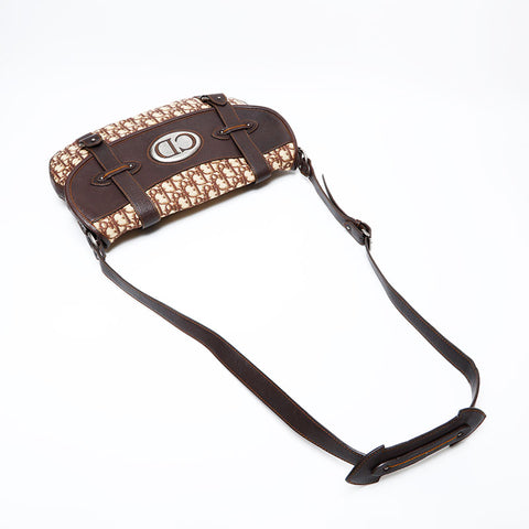 Christian Dior Trotta Canvas Shoulder Bag Brown WS22061