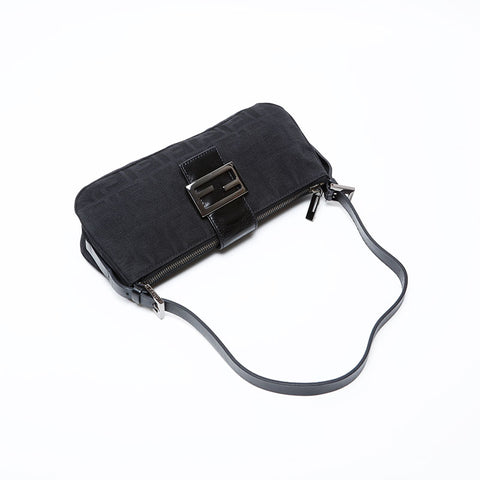 フェンディ FENDI キャンバス ズッカ ショルダーバッグ ブラック WS22062