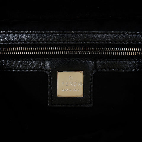 フェンディ FENDI ウール マンマバケット ショルダーバッグ ブラック WS22063