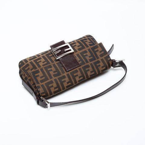 フェンディ FENDI ズッカ マンマバケット ショルダーバッグ ブラウン WS22067