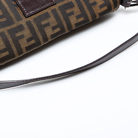フェンディ FENDI ズッカ マンマバケット ショルダーバッグ ブラウン WS22067