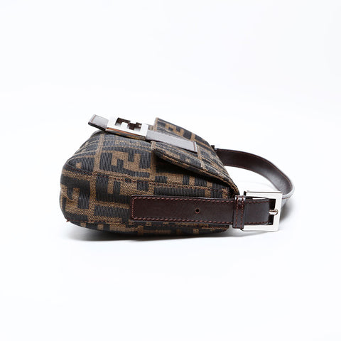 フェンディ FENDI ズッカ マンマバケット ショルダーバッグ ブラウン WS22067