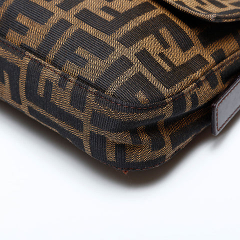フェンディ FENDI ズッカ マンマバケット ショルダーバッグ ブラウン WS22067