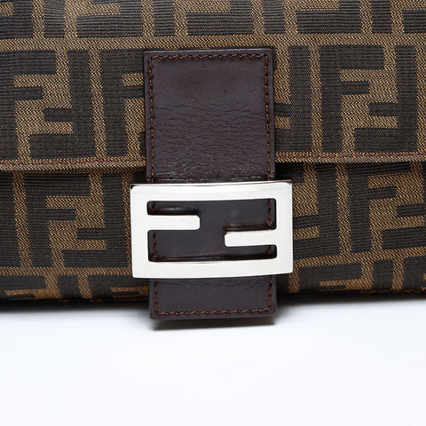 フェンディ FENDI ズッカ マンマバケット ショルダーバッグ ブラウン WS22067