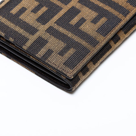 FENDI Zucca canvas Purse Brown WS22069