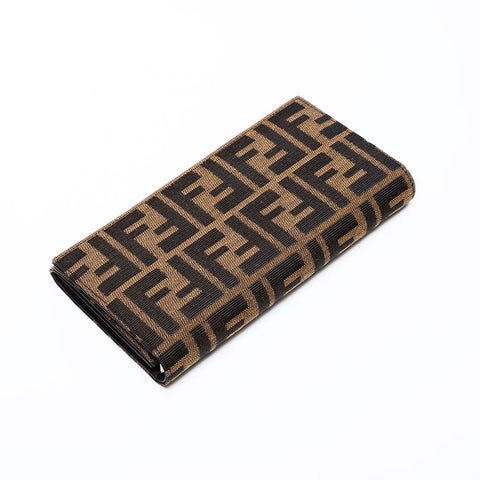 FENDI Zucca canvas Purse Brown WS22069