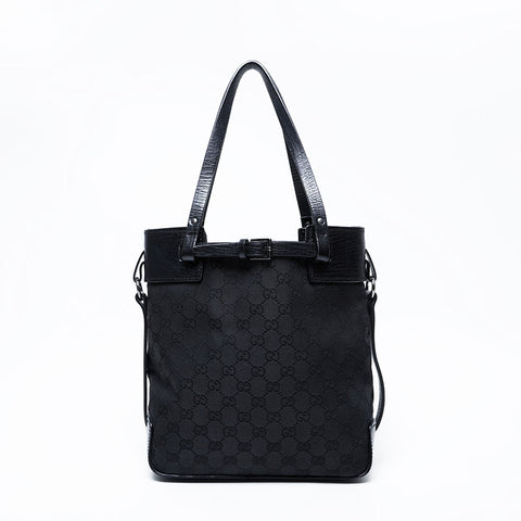 GUCCI GG 帆布单肩包 黑色 WS22070