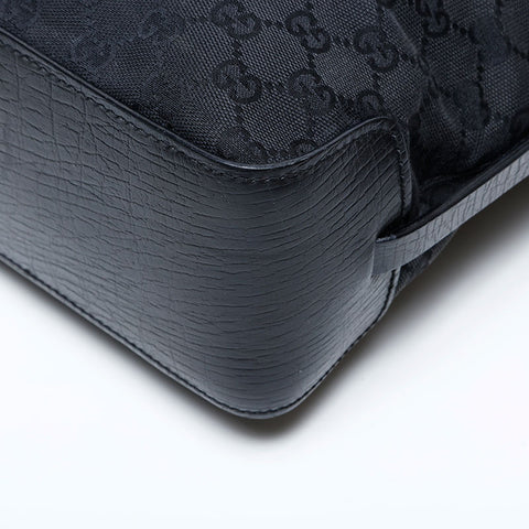 GUCCI GG 帆布单肩包 黑色 WS22070