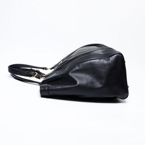 Salvatore Ferragamo Leather Gancini Tote Bag black WS22072