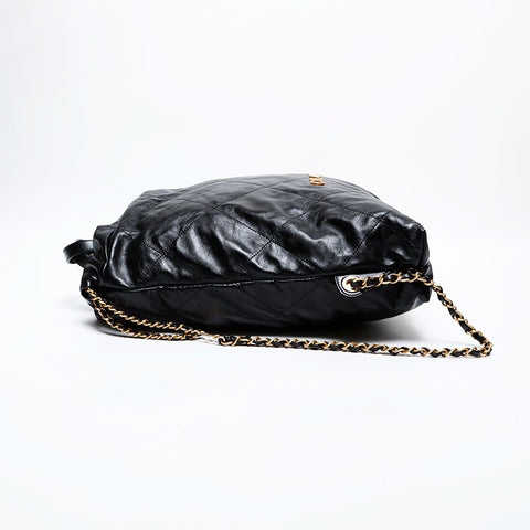 CHANEL 22 Chain Leather Backpack Â· Daypack black WS22079