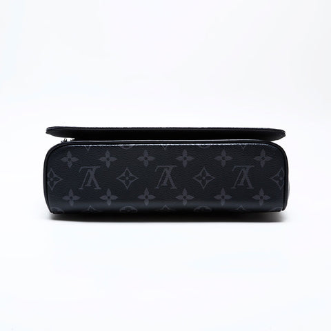 LOUIS VUITTON 2018 Monogram Eclipse District PM NM Shoulder Bag black WS22080
