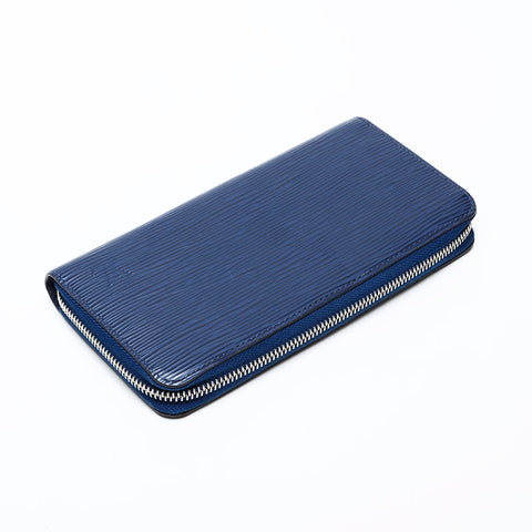 LOUIS VUITTON 2019 Epi Zippy Wallet Purse blue WS22081
