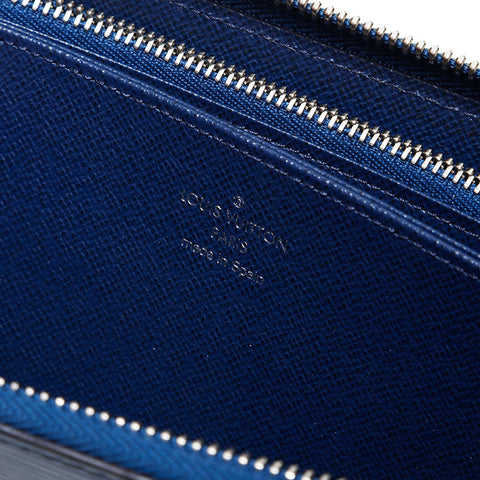 LOUIS VUITTON 2019 Epi Zippy Wallet Purse blue WS22081