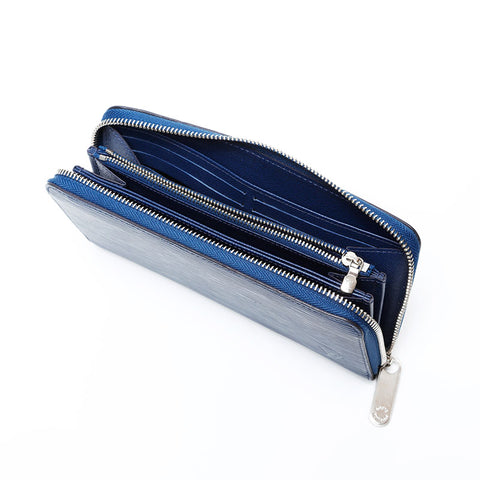 LOUIS VUITTON 2019 Epi Zippy Wallet Purse blue WS22081