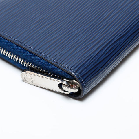 LOUIS VUITTON 2019 Epi Zippy Wallet Purse blue WS22081