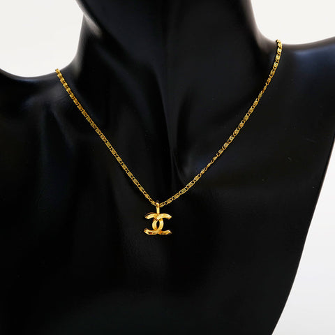 CHANEL Mini COCO Mark Necklace gold WS22083