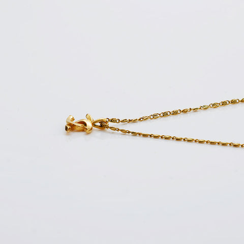 CHANEL Mini COCO Mark Necklace gold WS22083