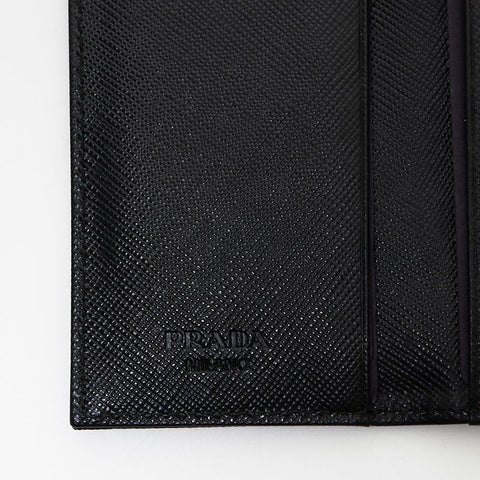 プラダ PRADA トライアングル ロゴ ナイロン キーケース ブラック WS22085