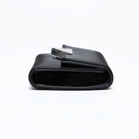 プラダ PRADA トライアングル ロゴ ナイロン キーケース ブラック WS22085