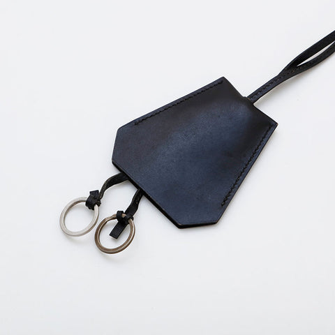 エルメス HERMES レザー クロシェット ケース ネックレス ブラック WS22088