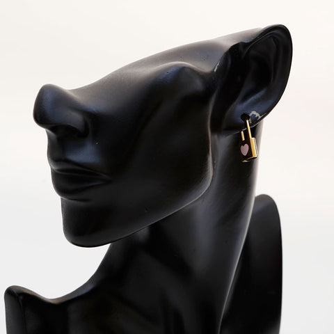 ルイ・ヴィトン LOUIS VUITTON 2020製 ロゴ ハート カデナ ピアス ゴールド WS22091