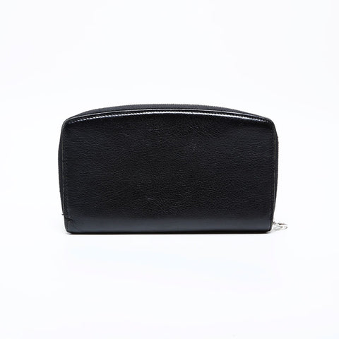 卡地亚必须做圆形Zip Purse Black WS22096