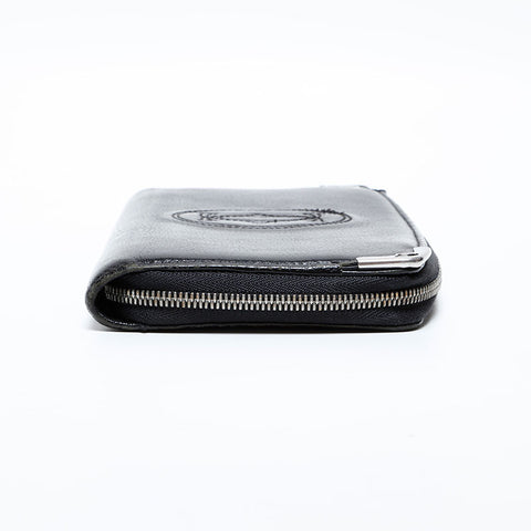 卡地亚必须做圆形Zip Purse Black WS22096