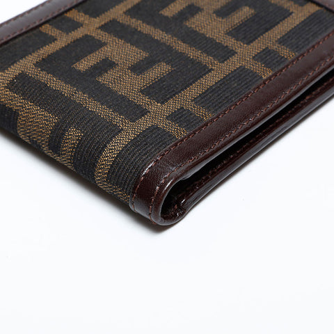 Fendi Zucca帆布Bifold钱包棕色WS22097
