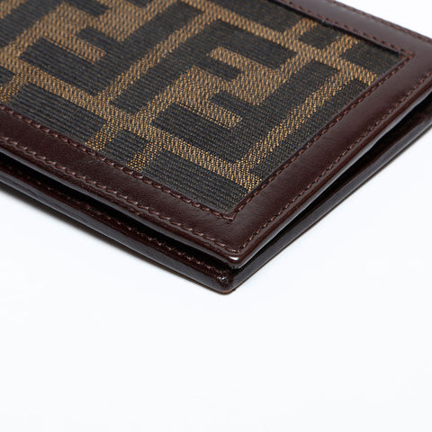 Fendi Zucca帆布Bifold钱包棕色WS22097
