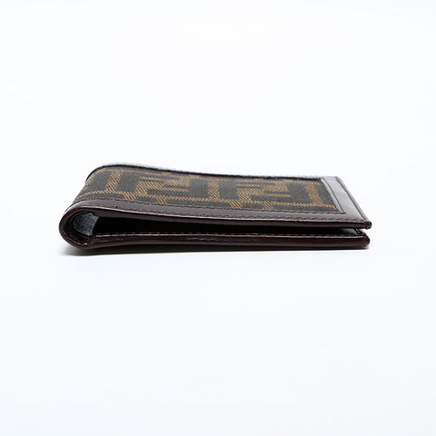 Fendi Zucca帆布Bifold钱包棕色WS22097