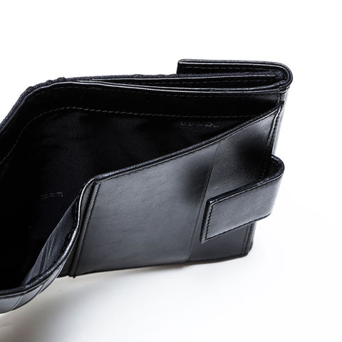 FENDI Zucchino Canvas Bifold Wallet black WS22099