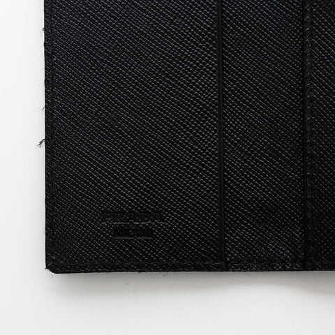 Prada Nylon Triangle徽标钥匙支架黑色WS22100