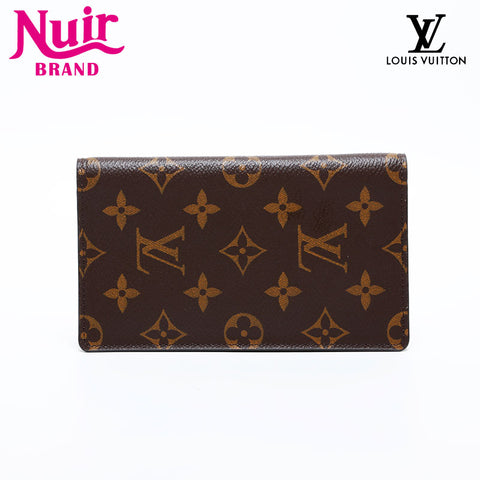 LOUIS VUITTON 2018 Monogram Notebook Case Bifold Wallet Brown WS22102