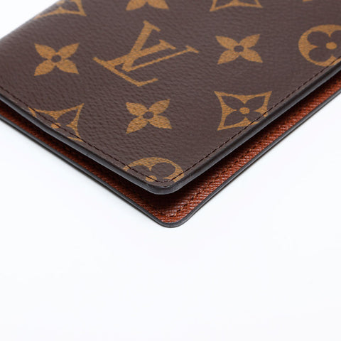 LOUIS VUITTON 2018 Monogram Notebook Case Bifold Wallet Brown WS22102