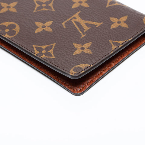 LOUIS VUITTON 2018 Monogram Notebook Case Bifold Wallet Brown WS22102