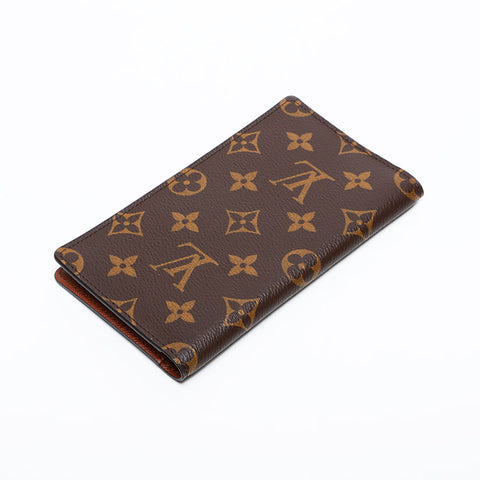 LOUIS VUITTON 2018 Monogram Notebook Case Bifold Wallet Brown WS22102