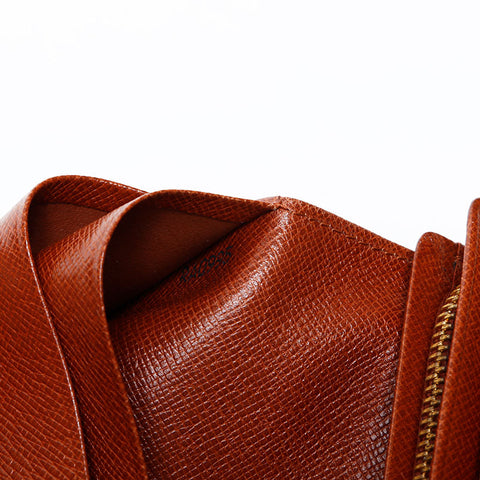 LOUIS VUITTON 1995 Monogram Porte-Monnaie Bien-Trésor Bifold Wallet Brown WS22103